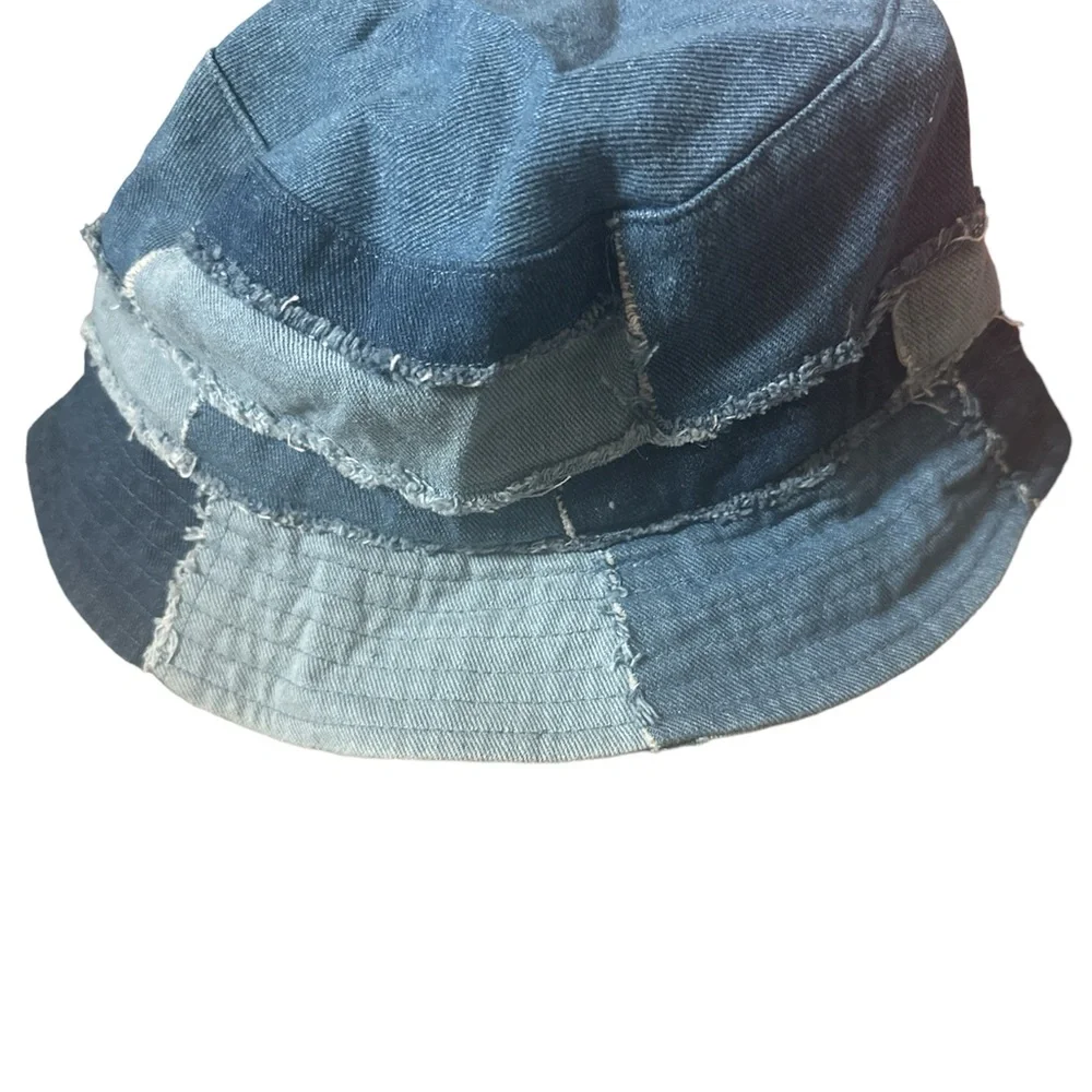 Hollister Denim Patchwork Bucket Hat - Picture 2 of 4